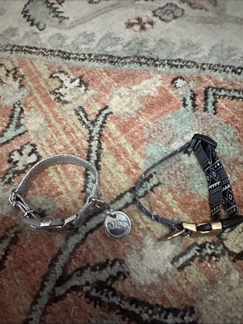 Men's Silver Chain Bracelet with Round Tag - Unbranded